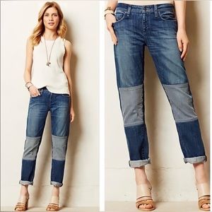 Anthropologie Pilcro and the letterpress Hyphen Patched Jeans Size 29